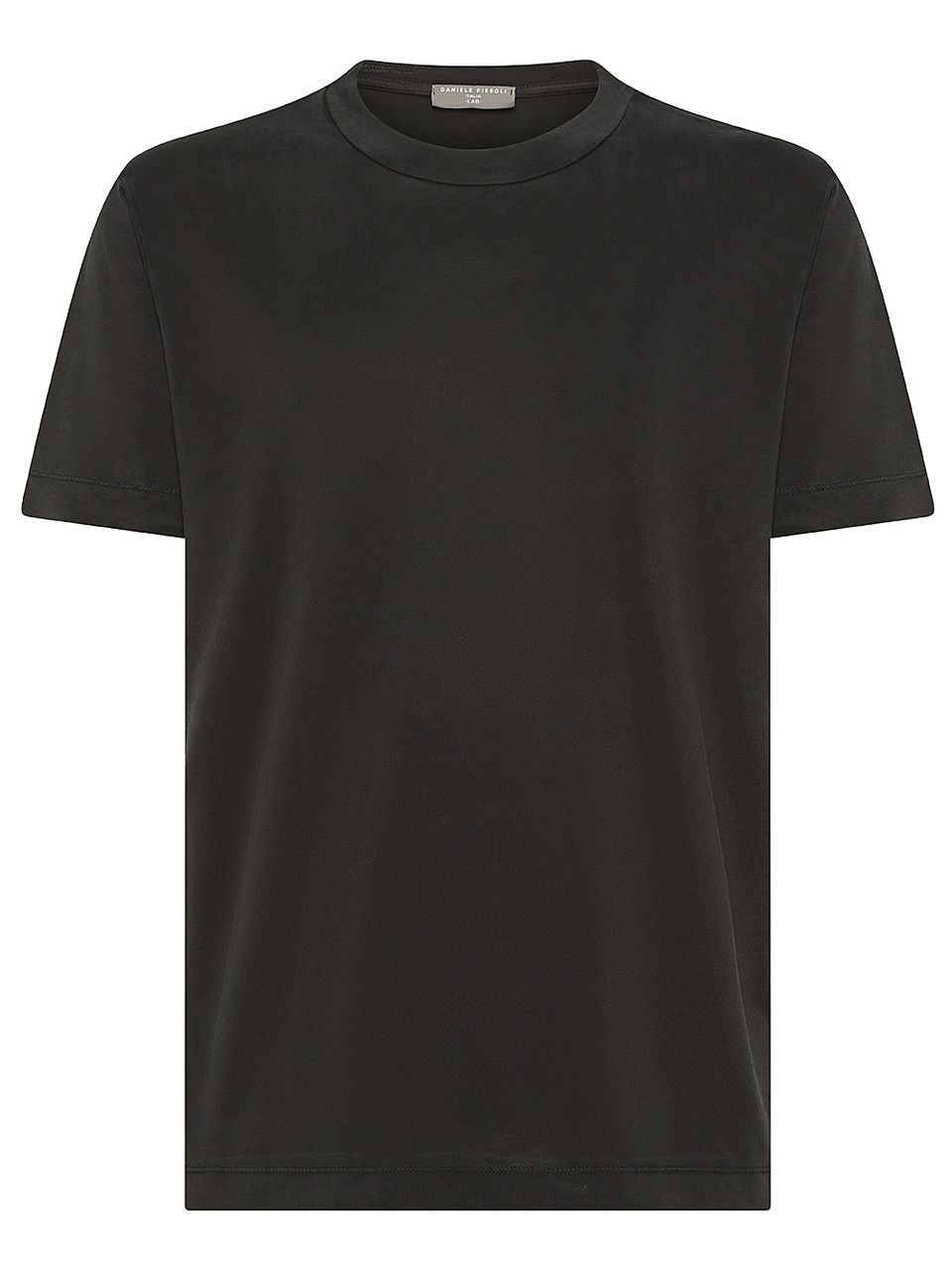 Tシャツ・カットソー DANIELE FIESOLI Men T Shirts DF0700 0013 BLACK T-shirt Daniele Fiesoli filo scozia nero - DANIELE FIESOLI